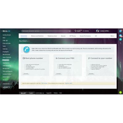 The Bitrix24 telephony feature